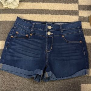Aeropostale Blue Jean Shorts with Cuffed Hem